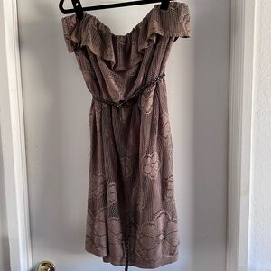 Lace Strapless Dress